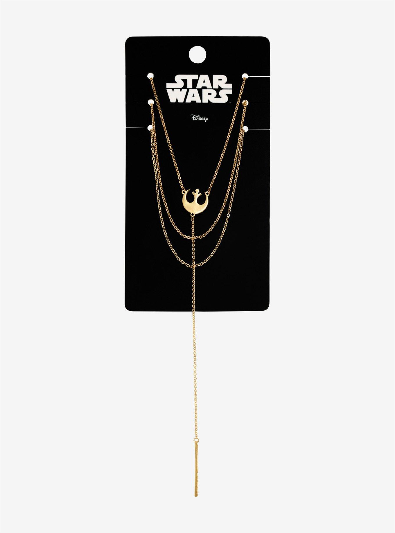 Star Wars Rebellion Logo Layered Necklace, , alternate
