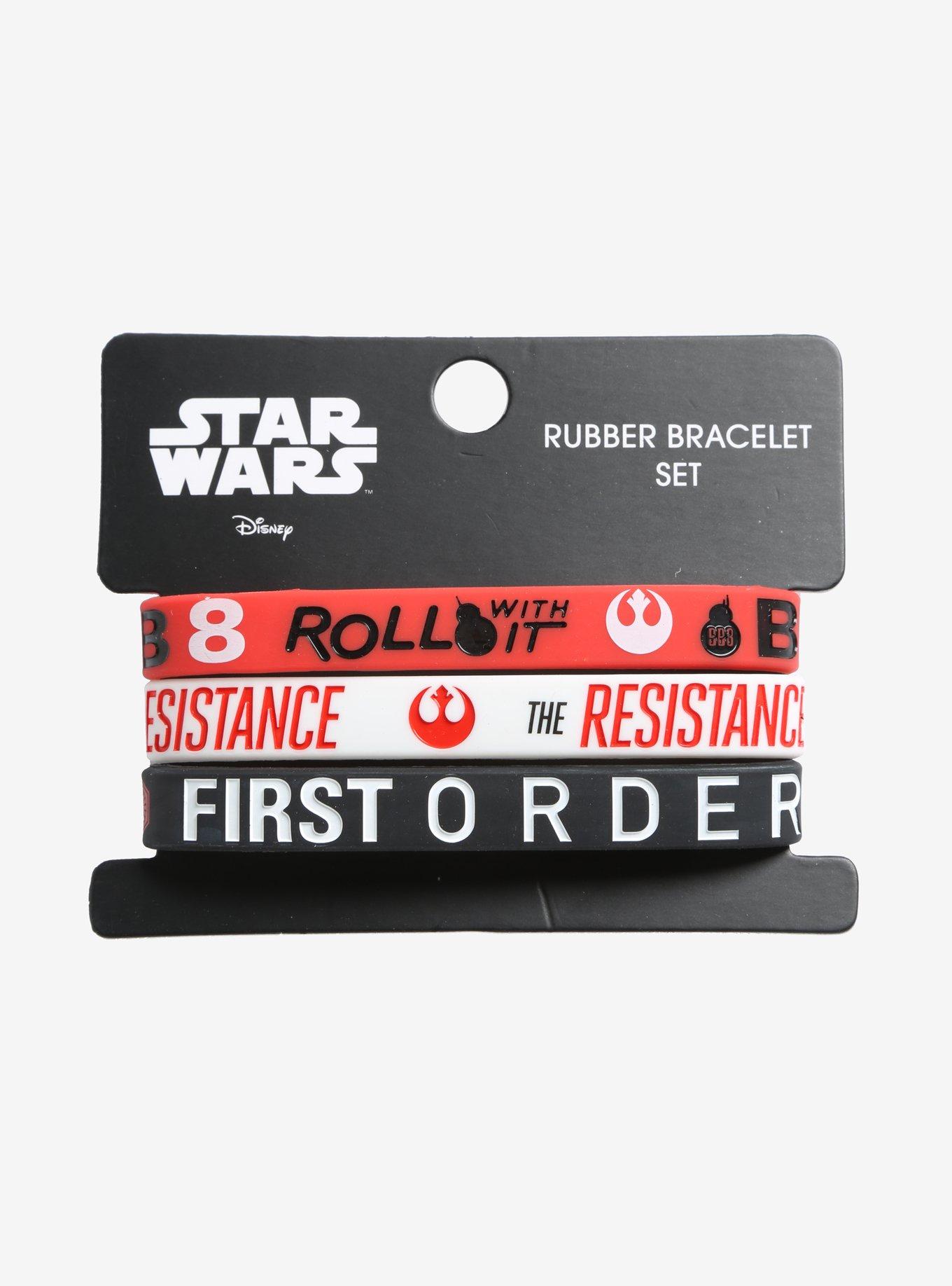 Loungefly Star Wars Red & Black Rubber Bracelet Set, , alternate