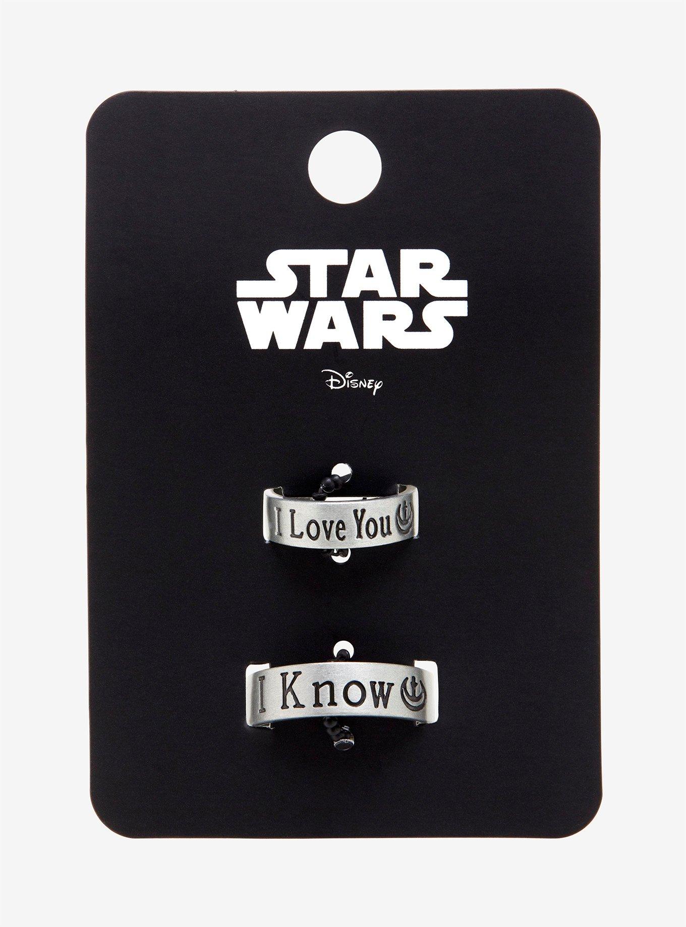 Star Wars I Love You I Know Ring Set, , alternate