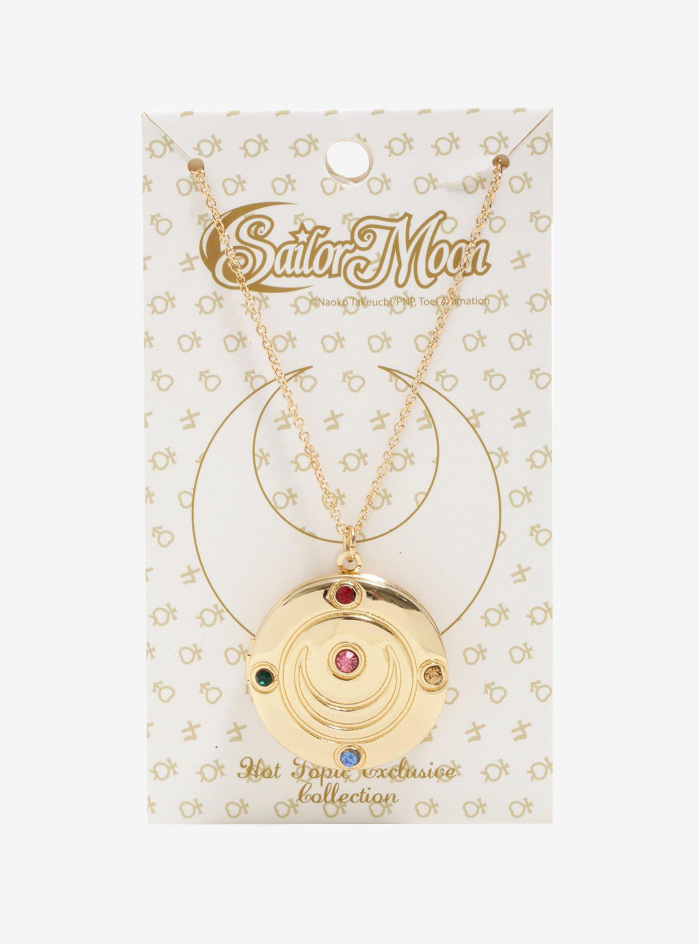 Sailor Moon Transformation Brooch Locket Necklace, , alternate