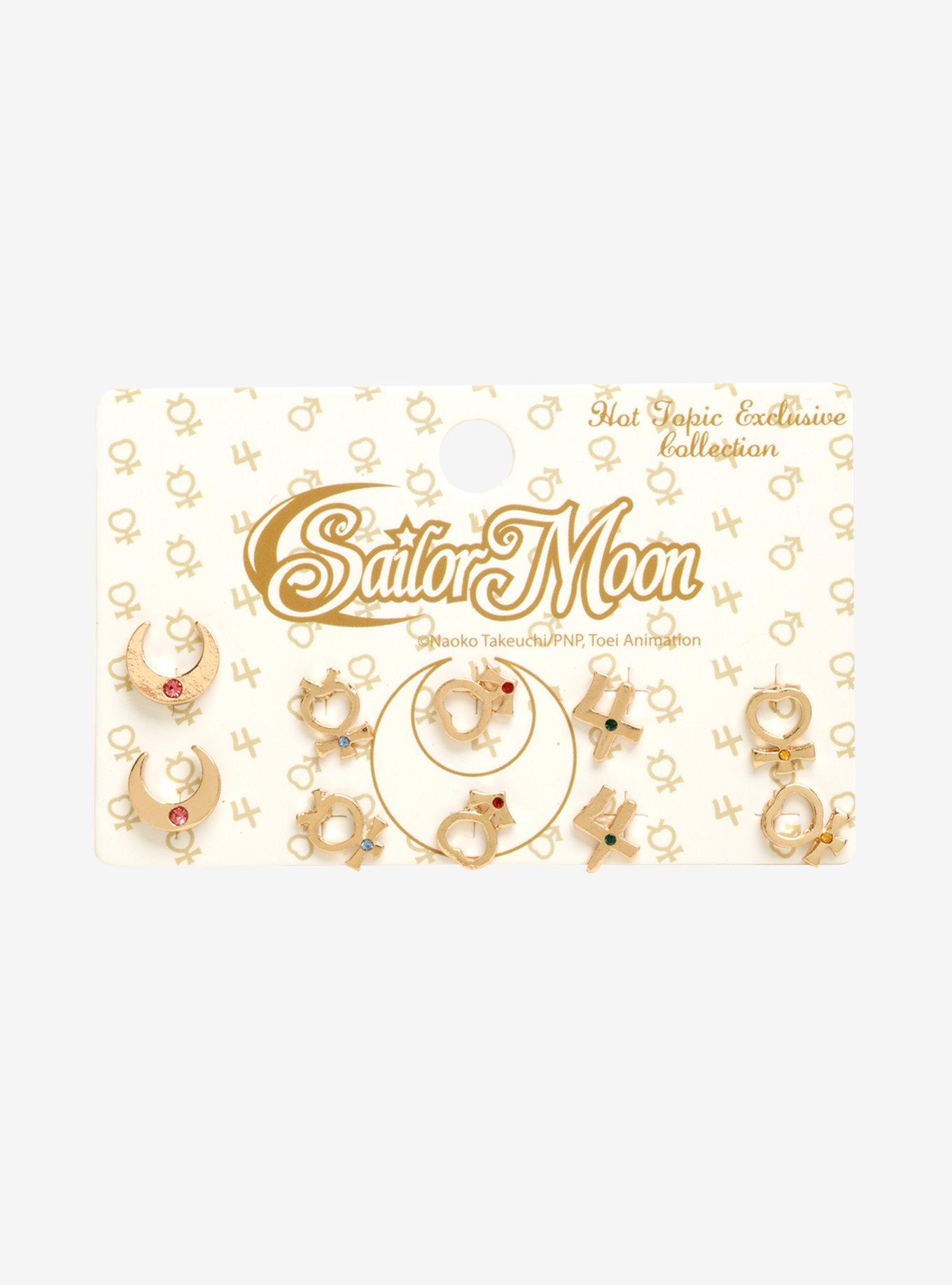 Sailor Moon Guardians Symbol Earring Set, , alternate