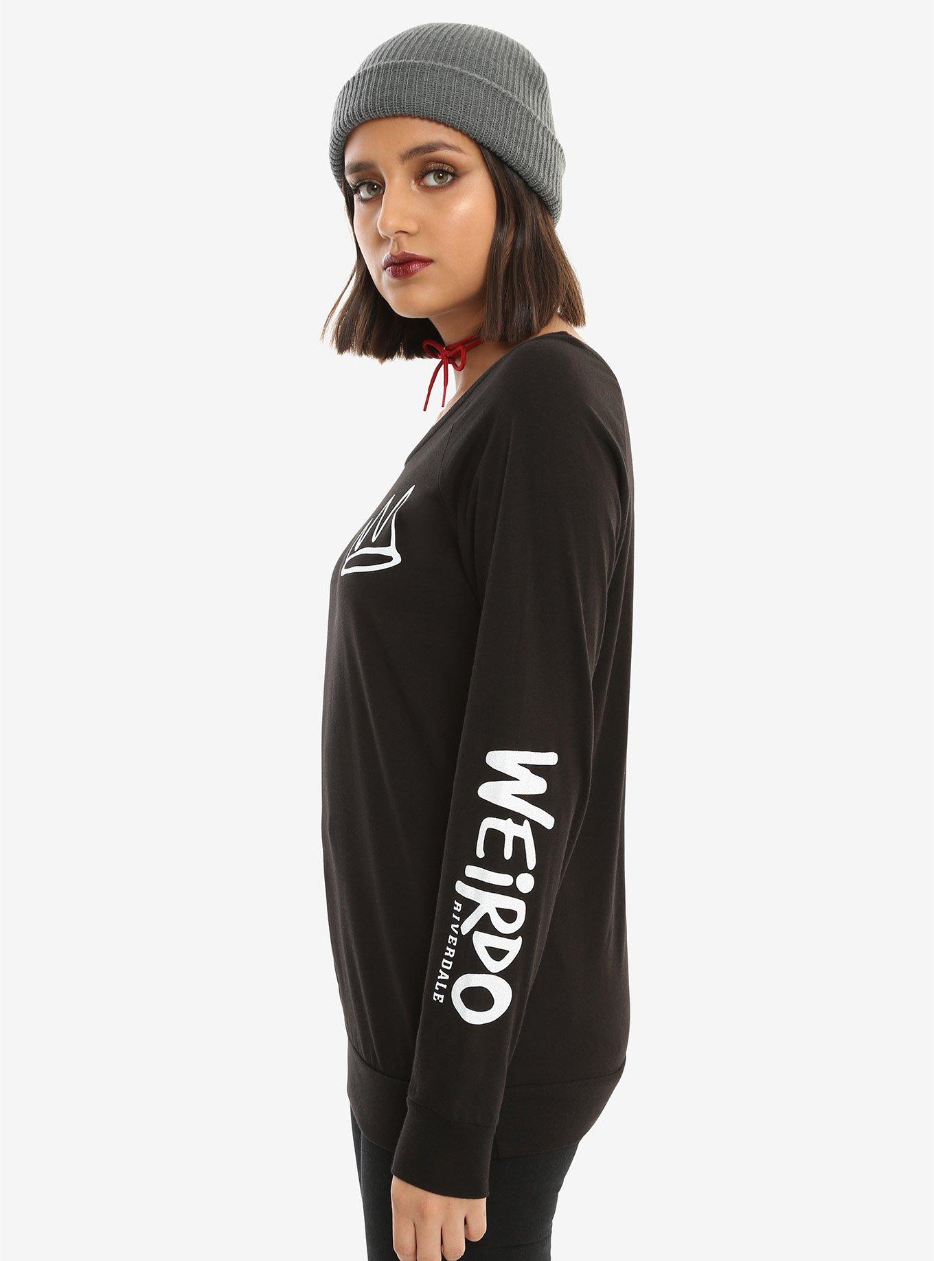 Riverdale Jughead Weirdo Crown Girls Long-Sleeve T-Shirt Hot Topic Exclusive, , alternate