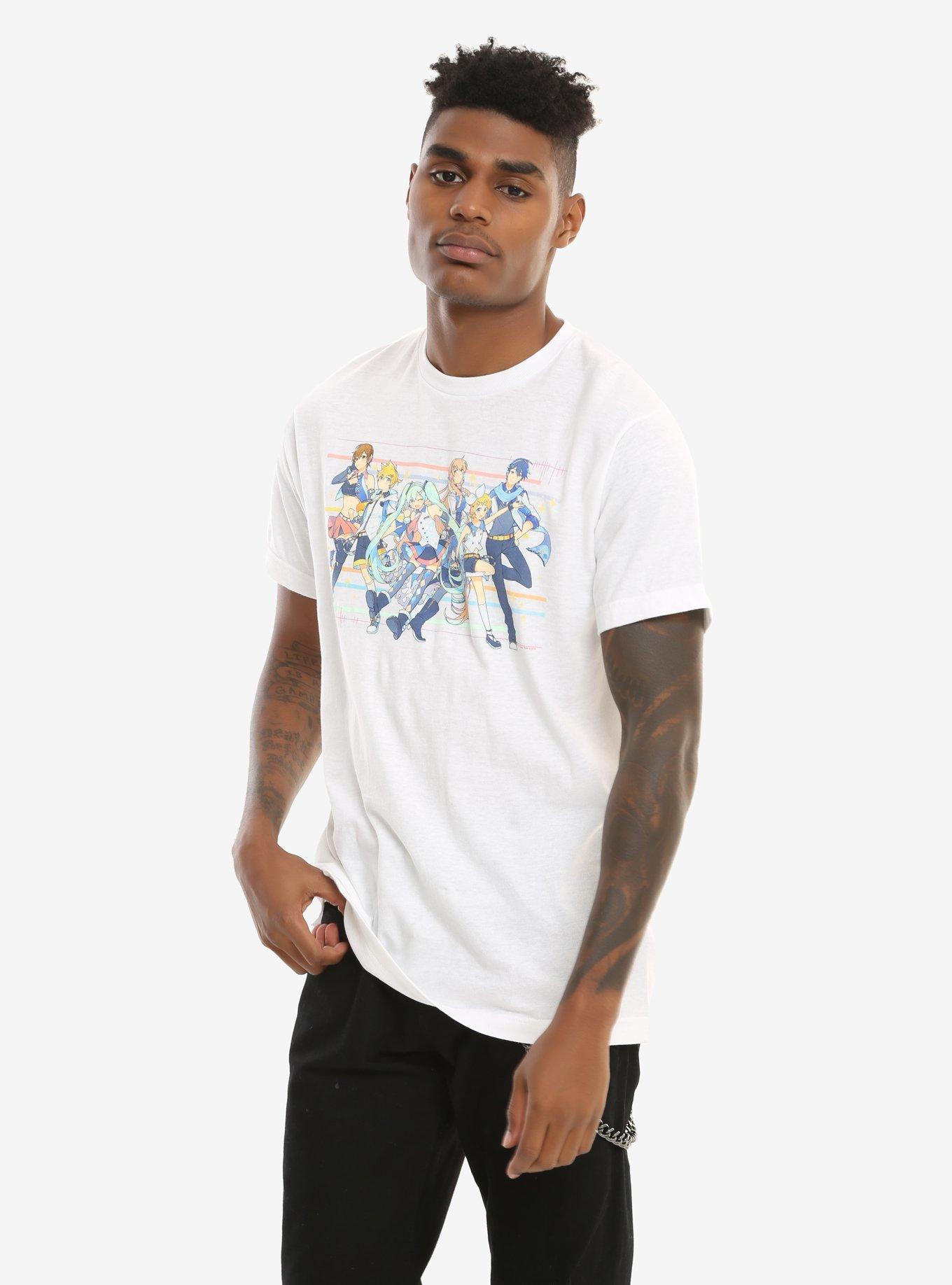 Hatsune Miku Rainbowlines Group T-Shirt, , alternate