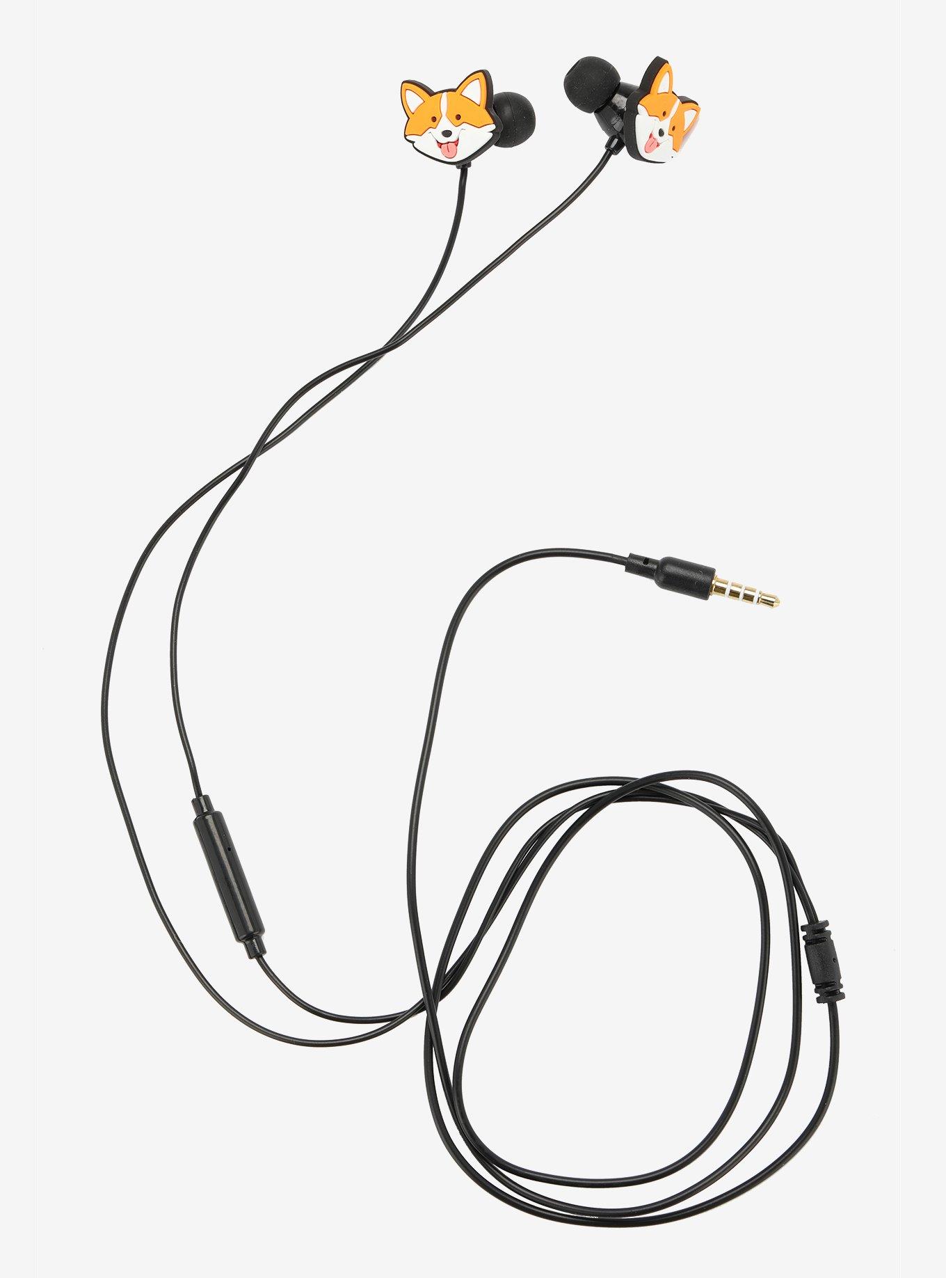 Corgi Head Silicone Earbuds, , alternate