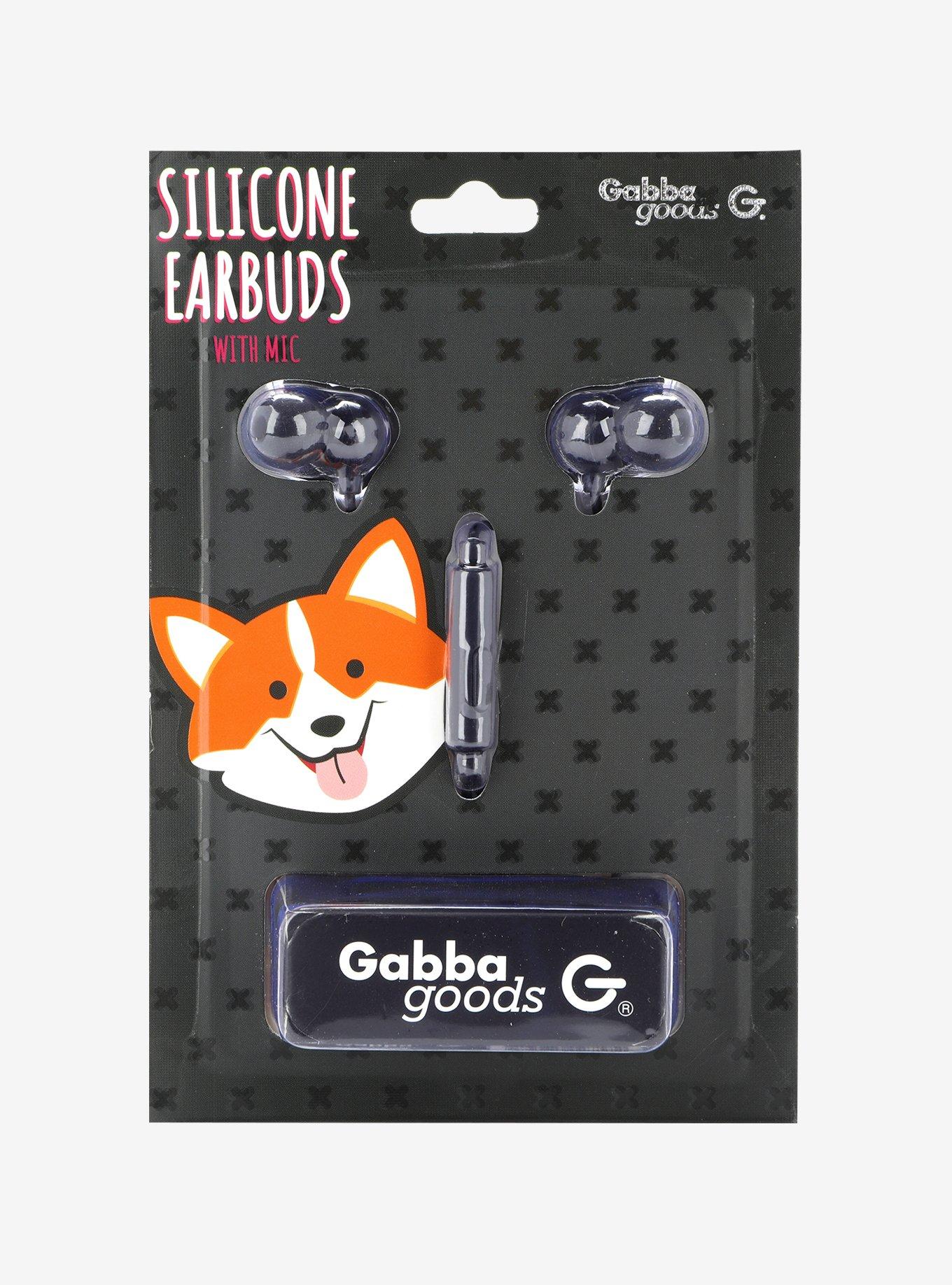 Corgi Head Silicone Earbuds, , alternate