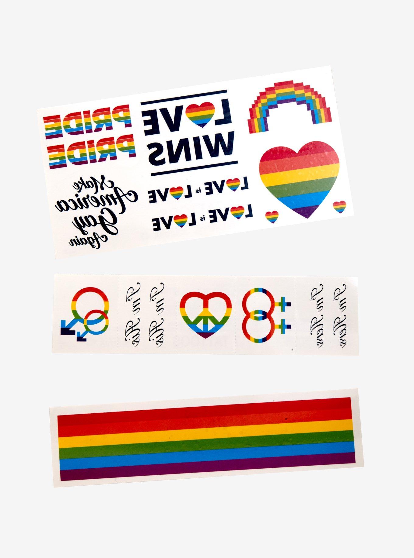 Pride Temporary Tattoo Pack, , alternate