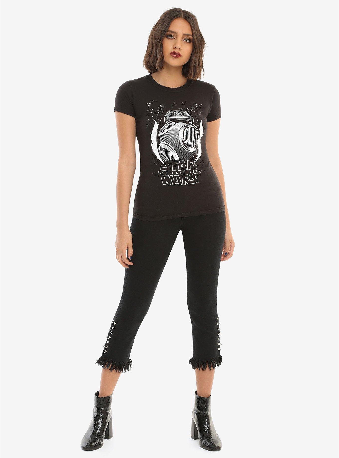 Star Wars: The Last Jedi BB-9E Girls T-Shirt, BLACK, alternate