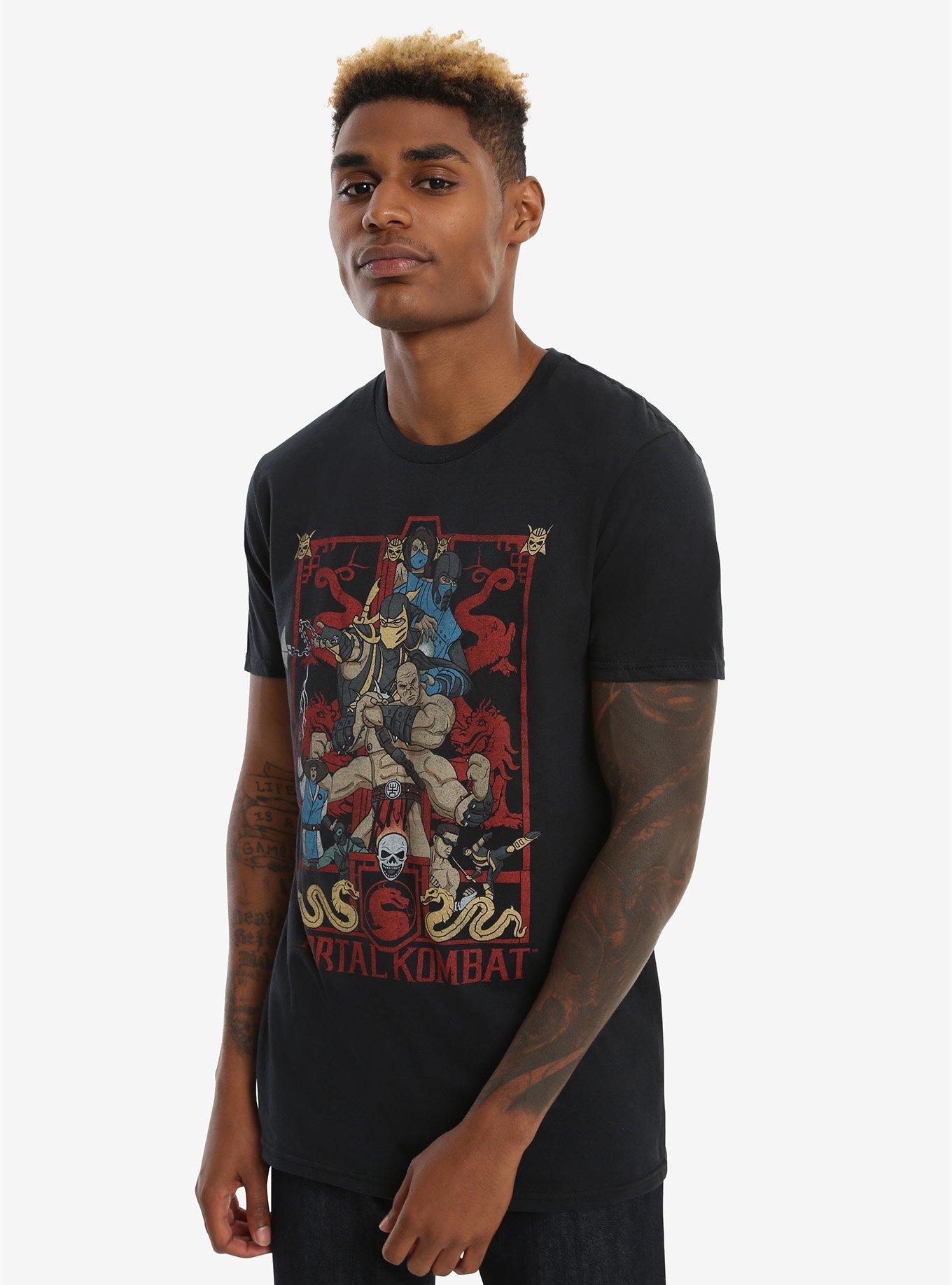 Mortal Kombat Vintage Characters T-Shirt, , alternate