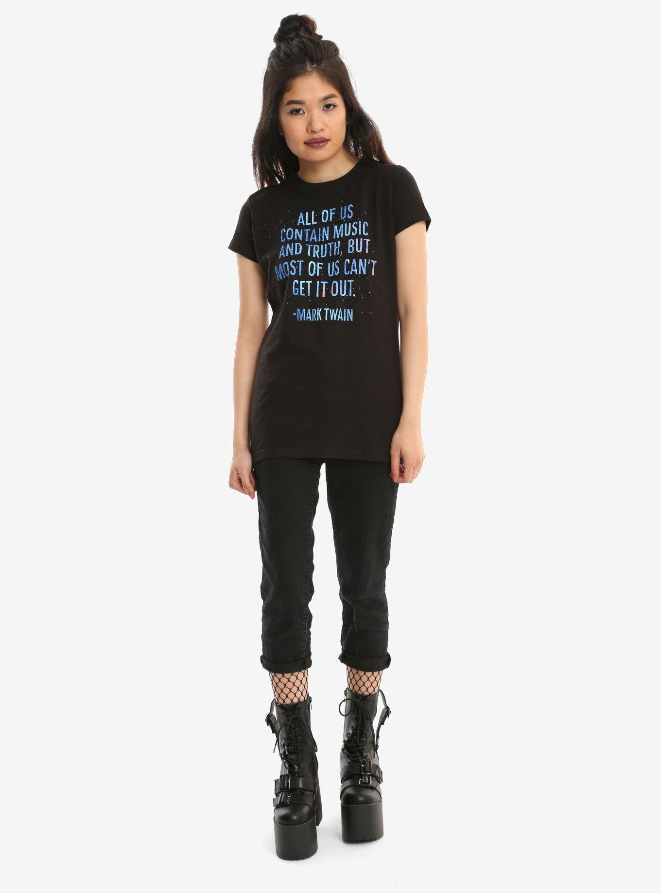 Mark Twain Music & Truth Girls T-Shirt, , alternate