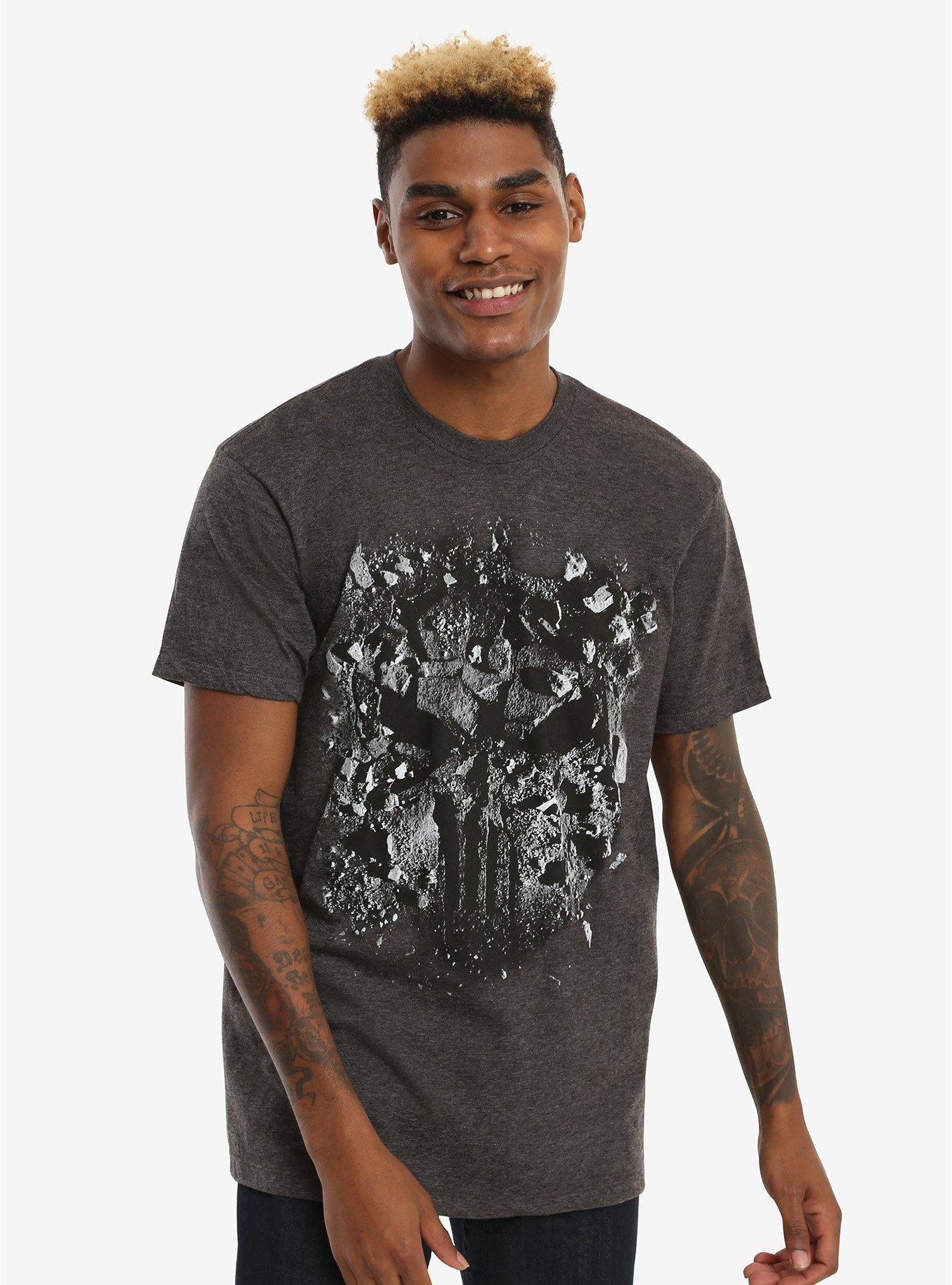 Marvel The Punisher Rock Logo T-Shirt, BLACK, alternate