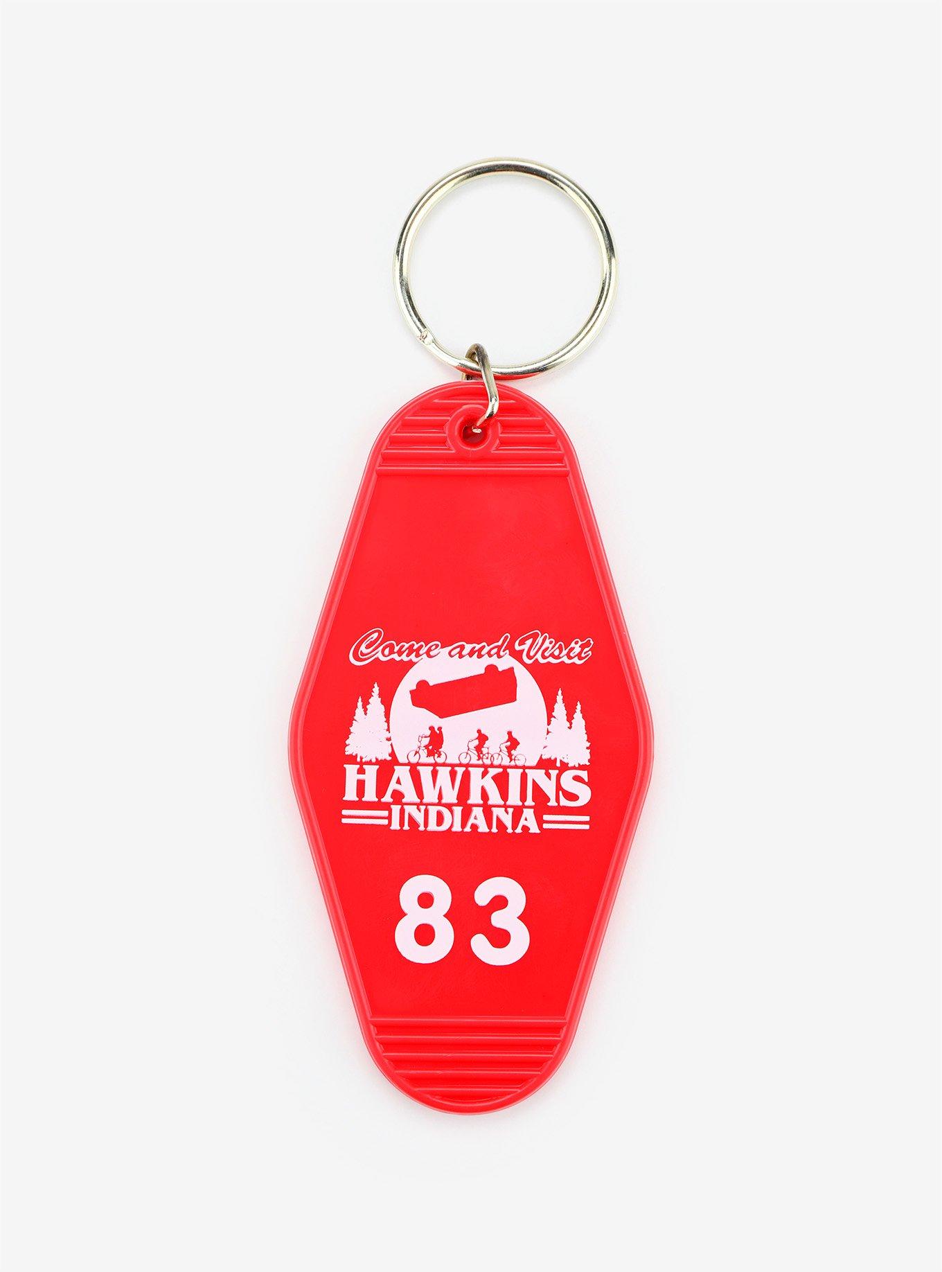 Stranger Things Hawkins Indiana Hotel Key Chain, , alternate