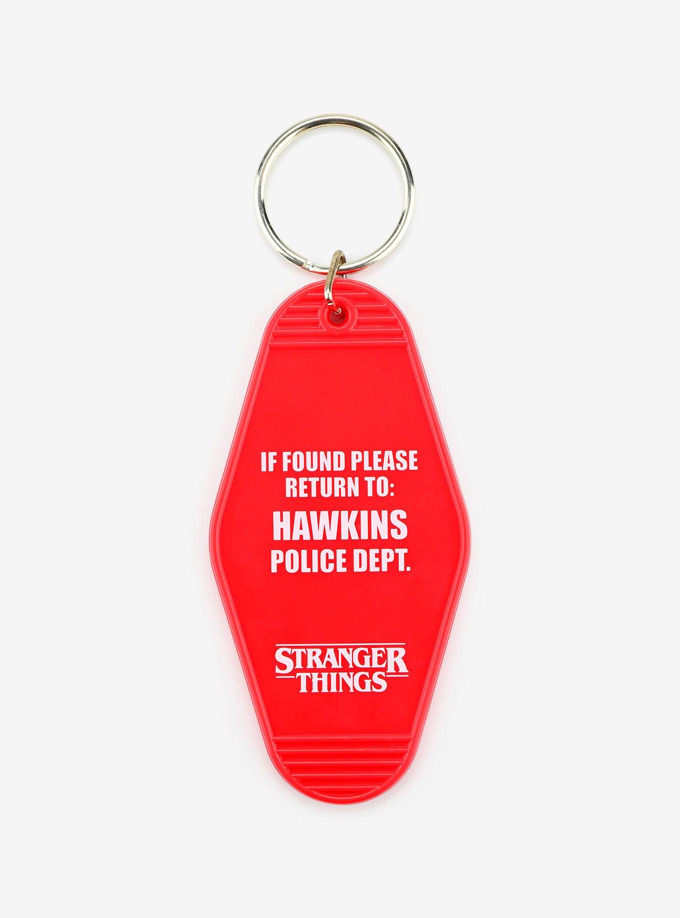 Stranger Things Hawkins Indiana Hotel Key Chain, , alternate