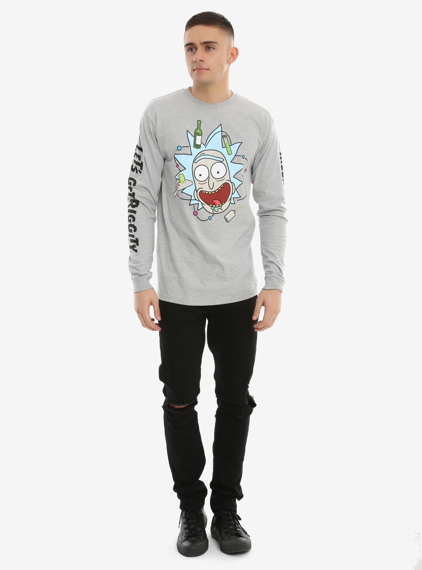 Rick And Morty Riggity Wrecked Long-Sleeve T-Shirt, , alternate