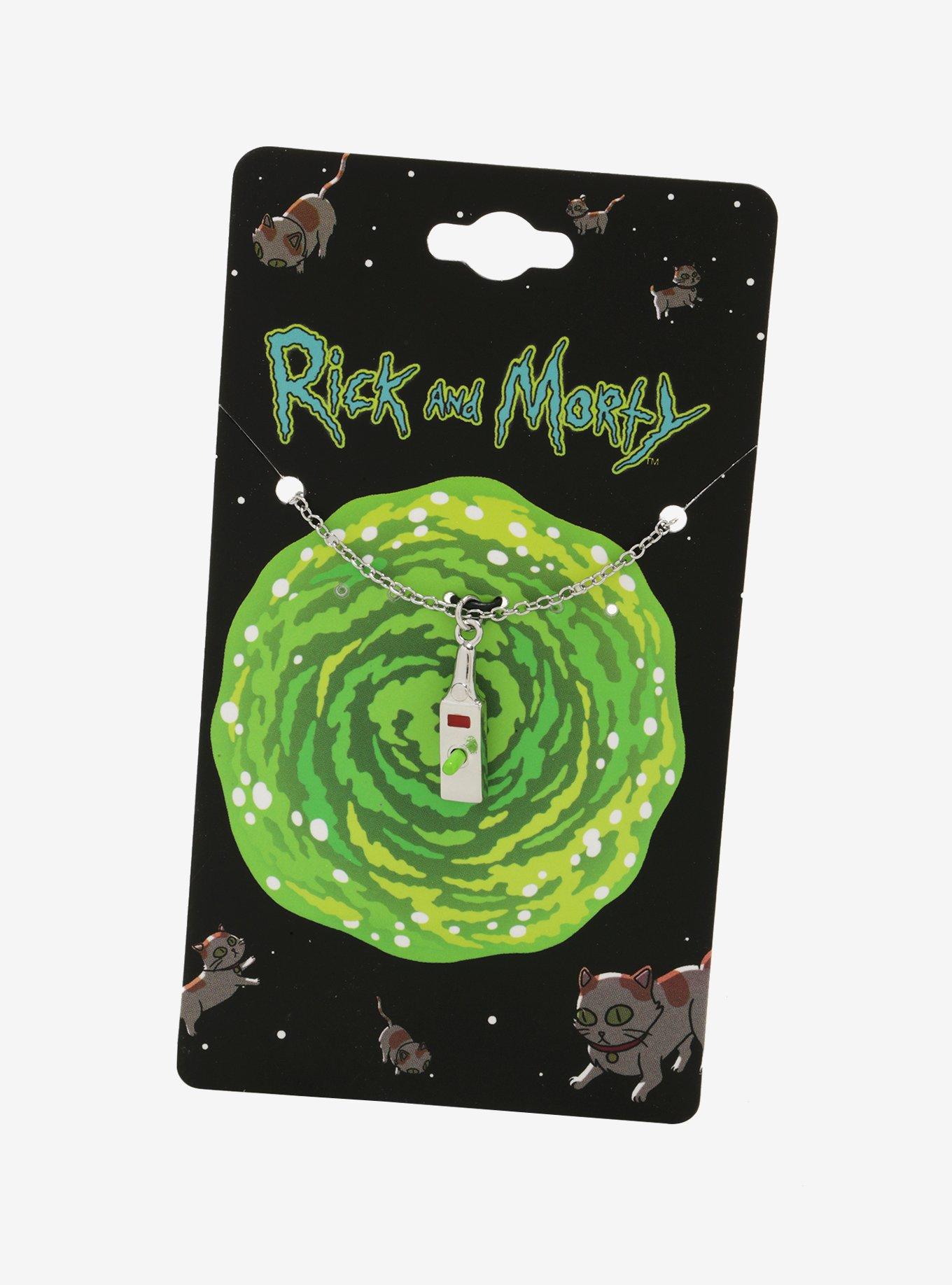 Rick And Morty Portal Gun Necklace - BoxLunch Exclusive, , alternate
