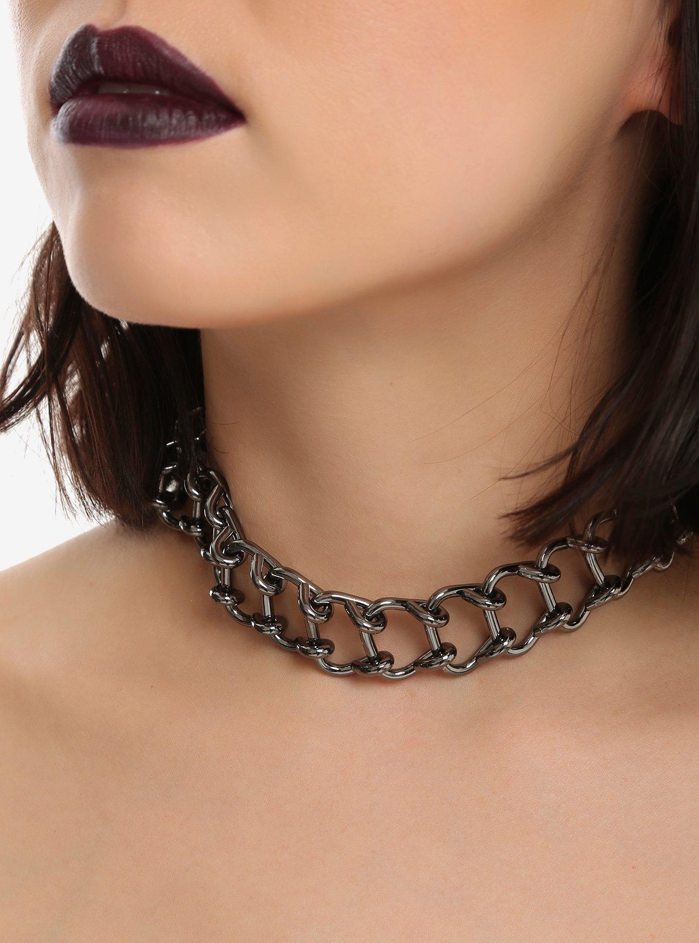 Blackheart Choke Chain Collar, , alternate