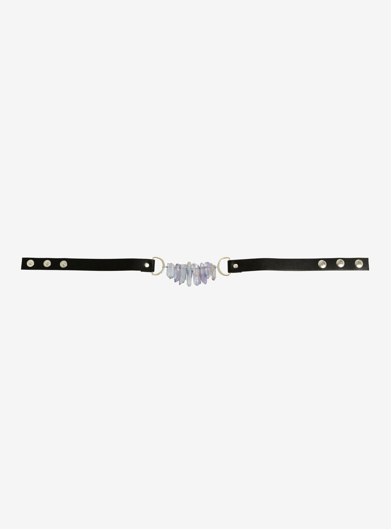 Blackheart Purple Crystal Choker, , alternate