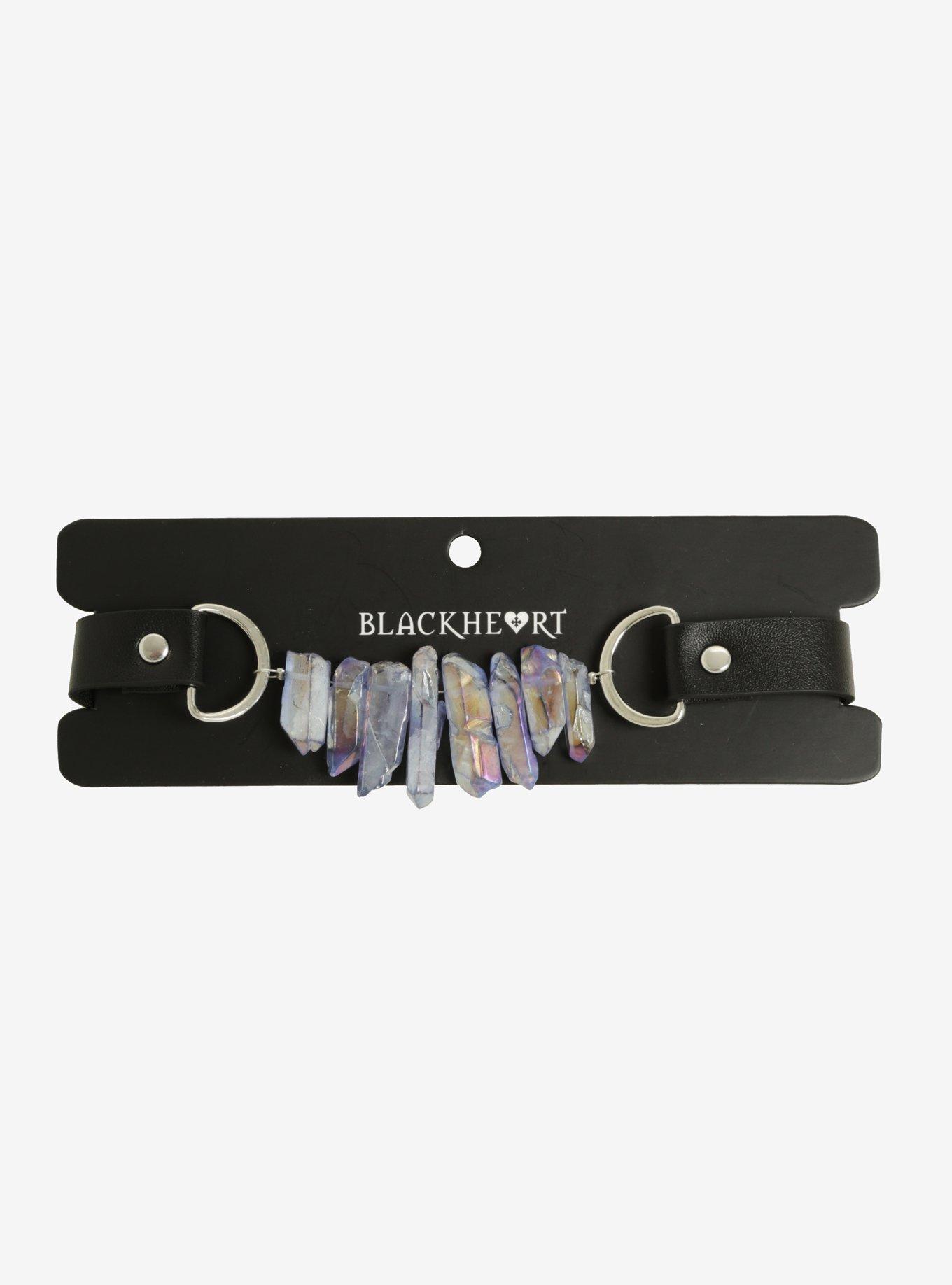 Blackheart Purple Crystal Choker, , alternate