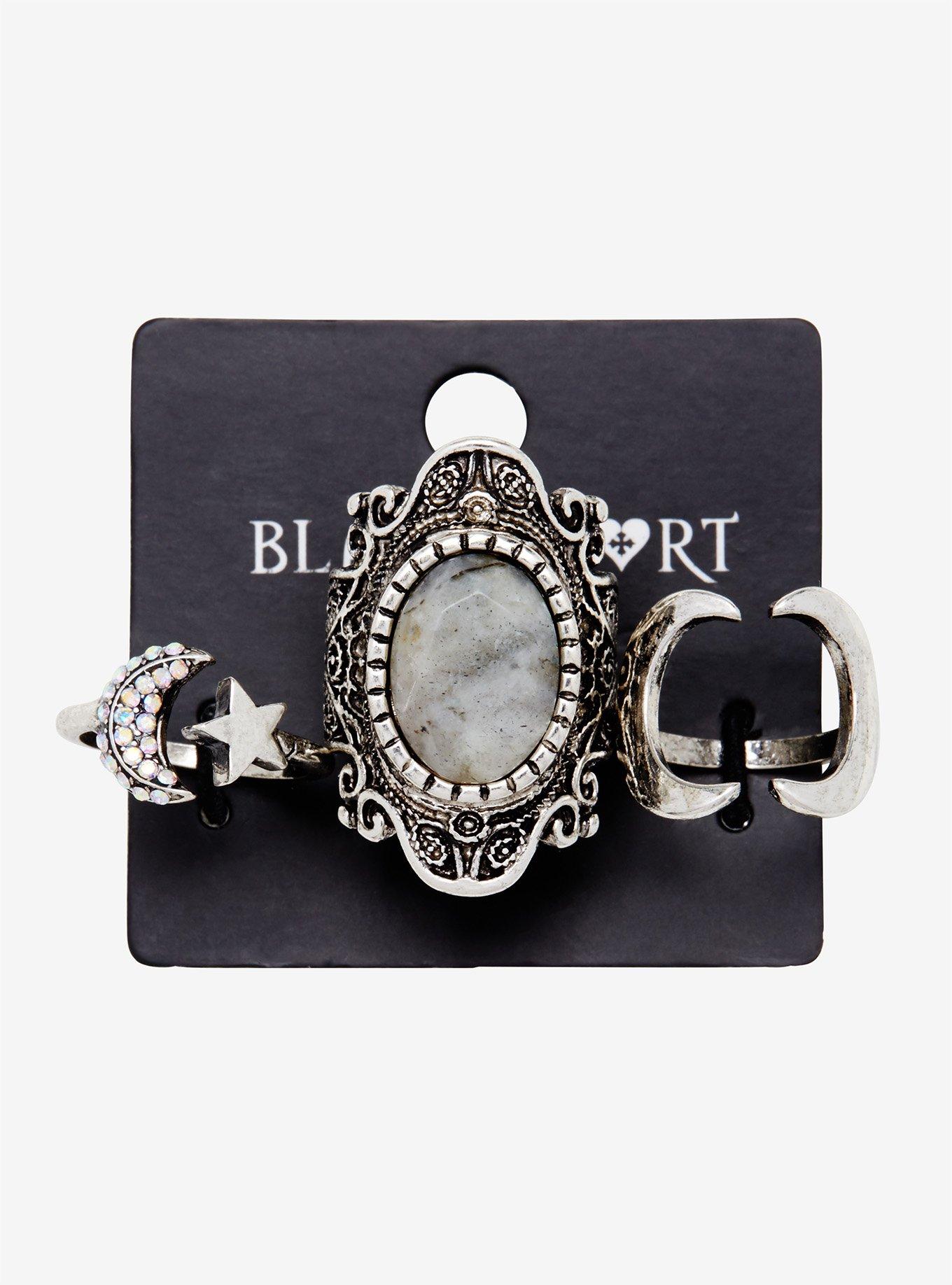 Blackheart Moon Magic Ring Set, , alternate