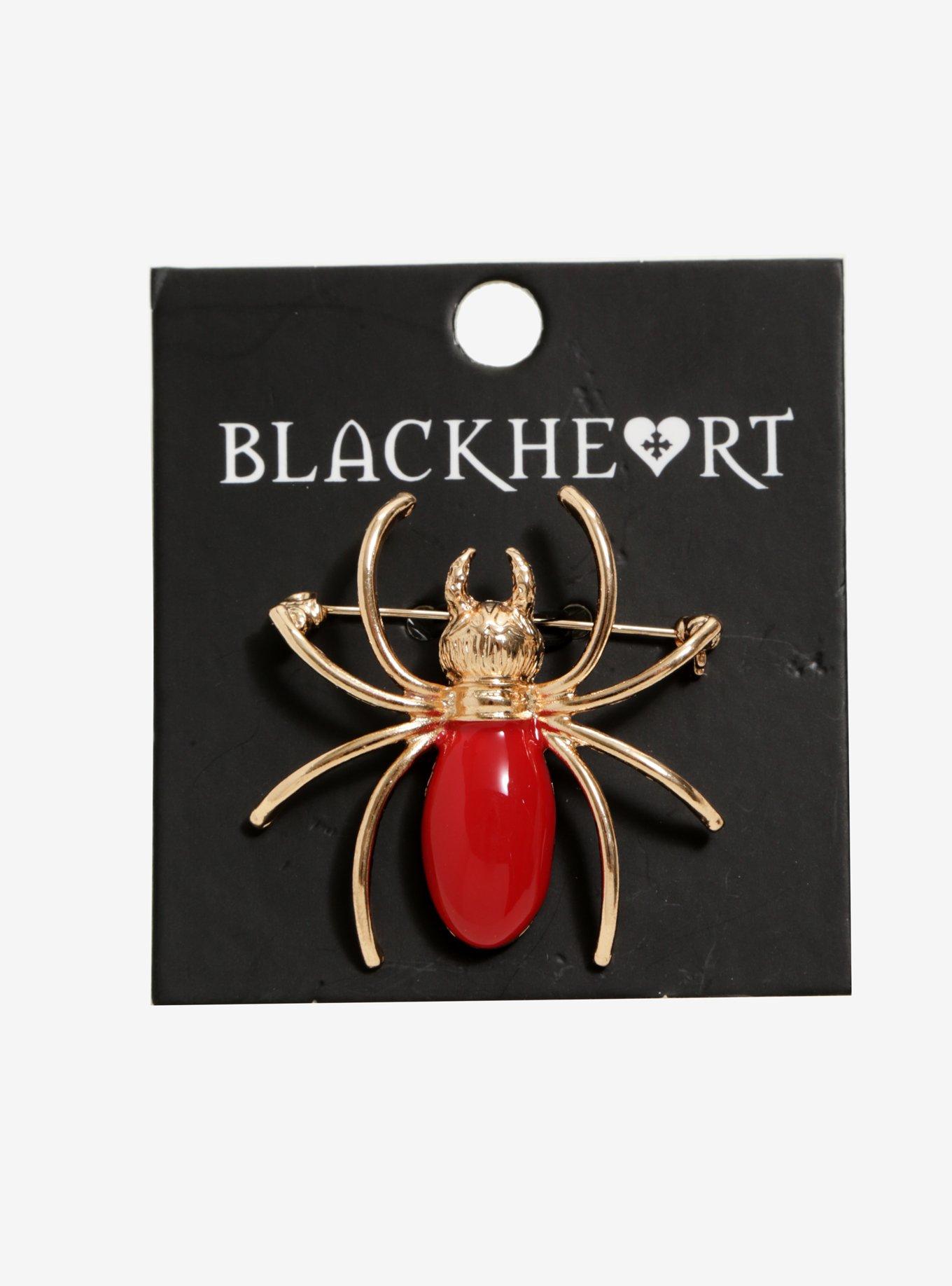 Gold & Red Spider Pin, , alternate