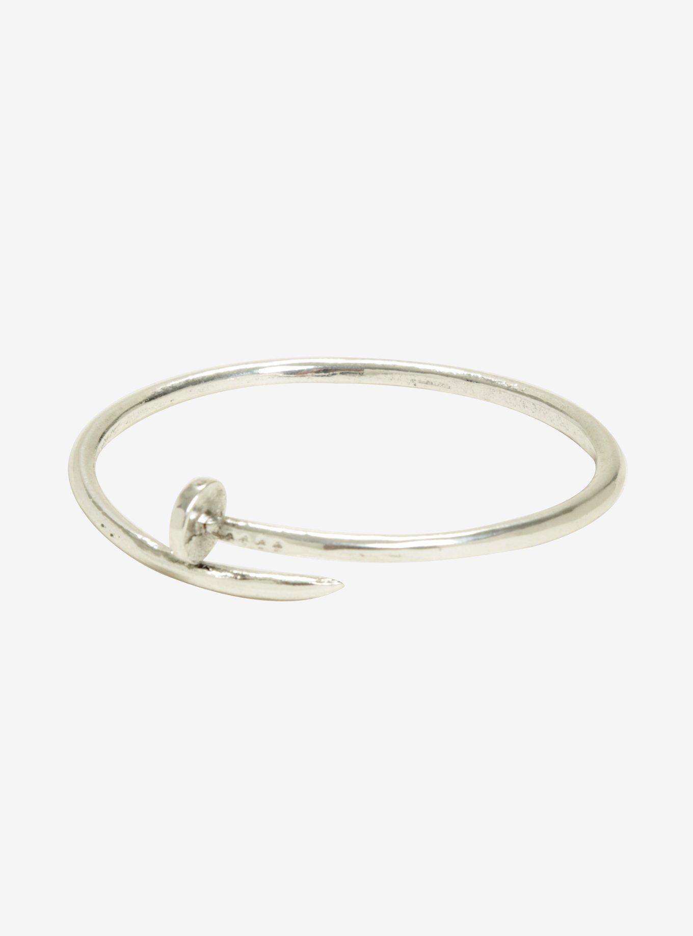 Blackheart Bent Nail Bracelet, , alternate