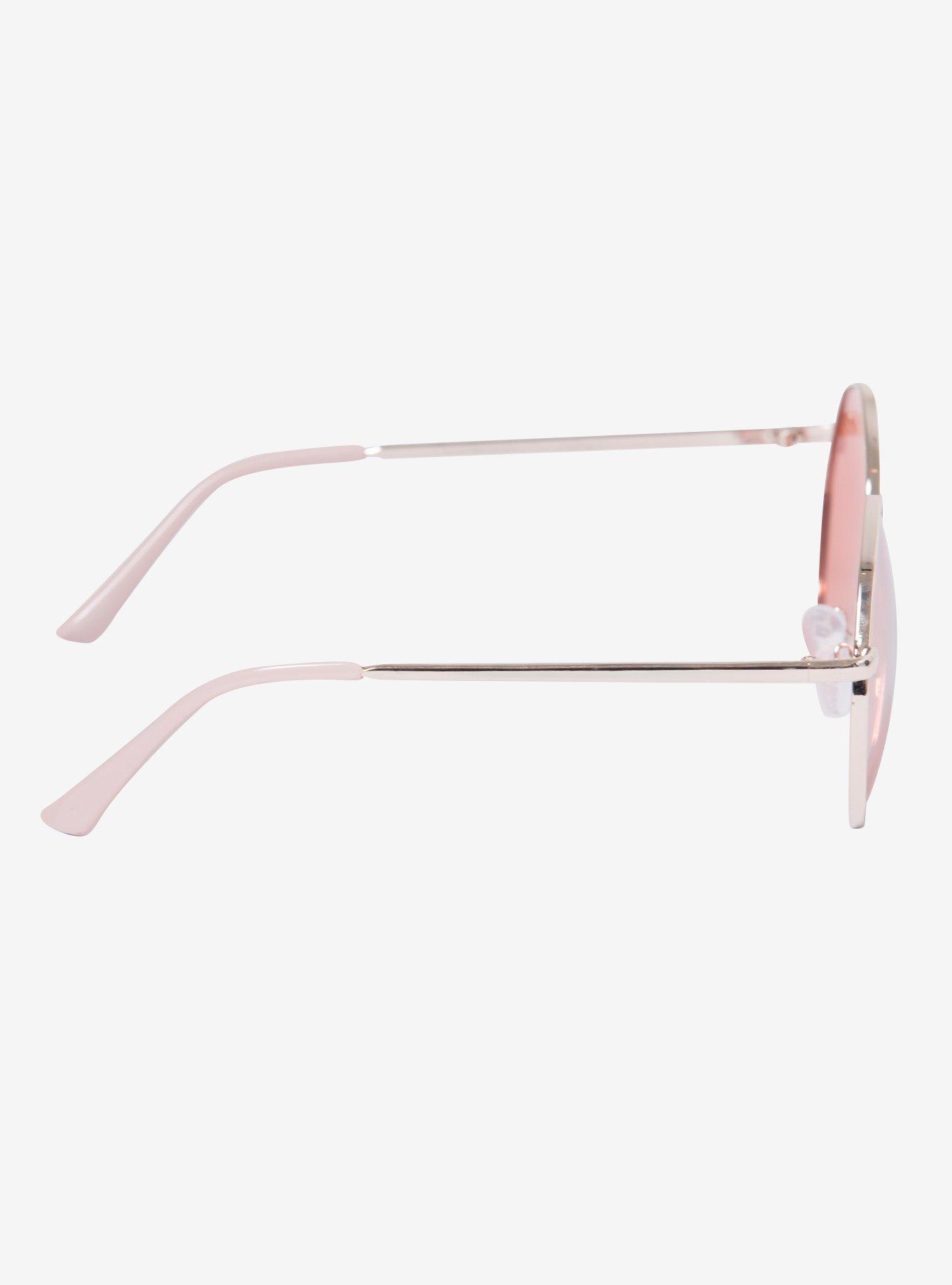 Rose Gold Octagon Sunglasses, , alternate