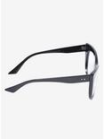Black Pointed Cat Eye Plastic Glasses, , alternate