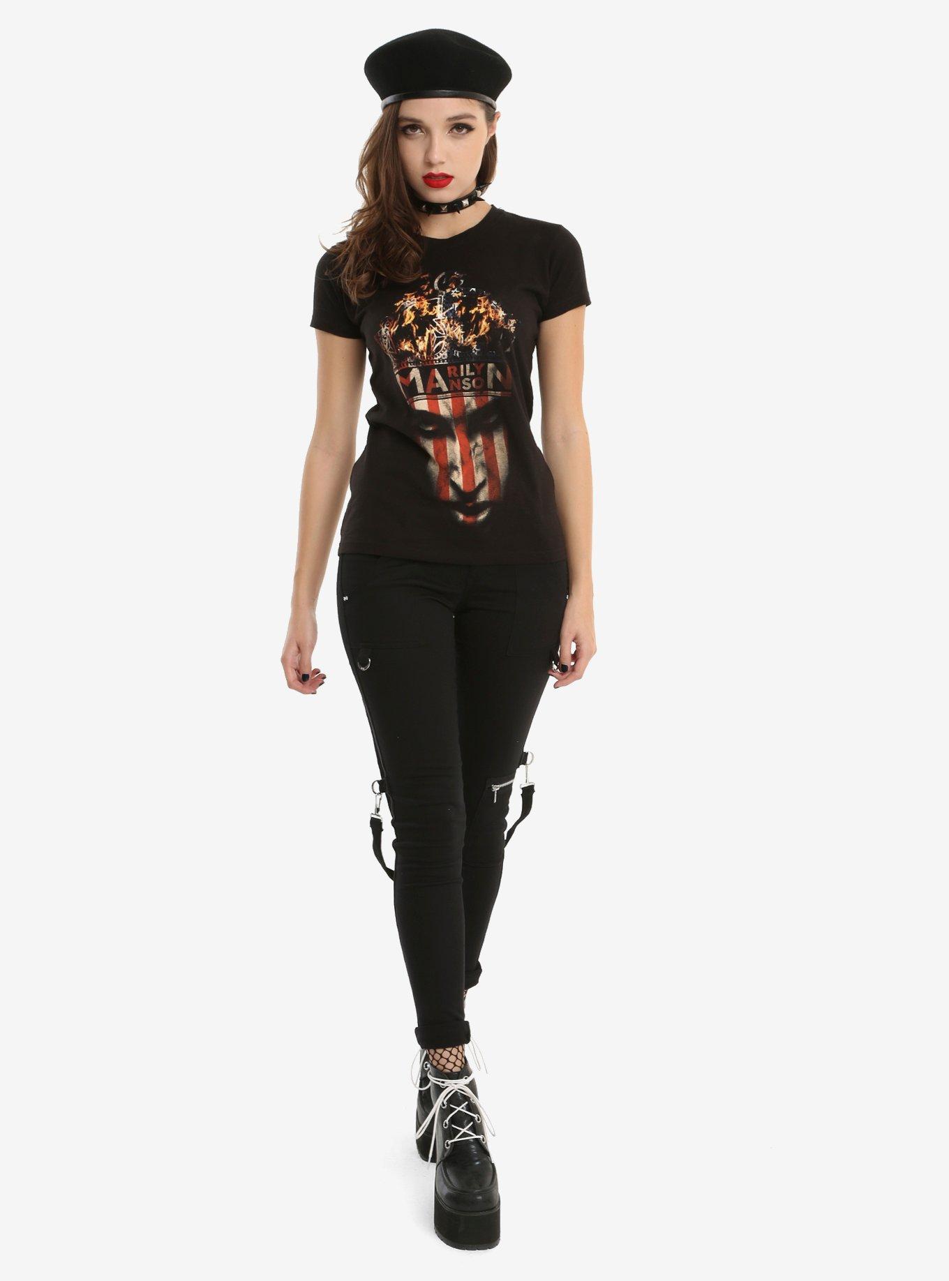 Marilyn Manson Crown Girls T-Shirt, , alternate