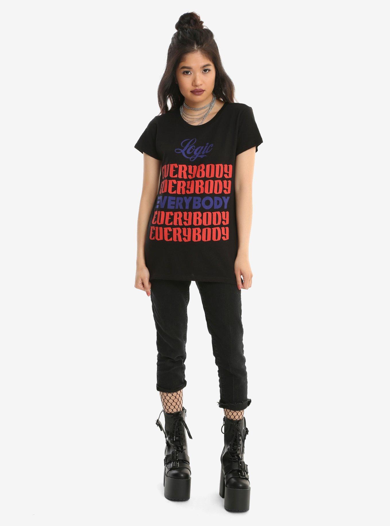 Logic Everybody Repeat Girls T-Shirt, , alternate