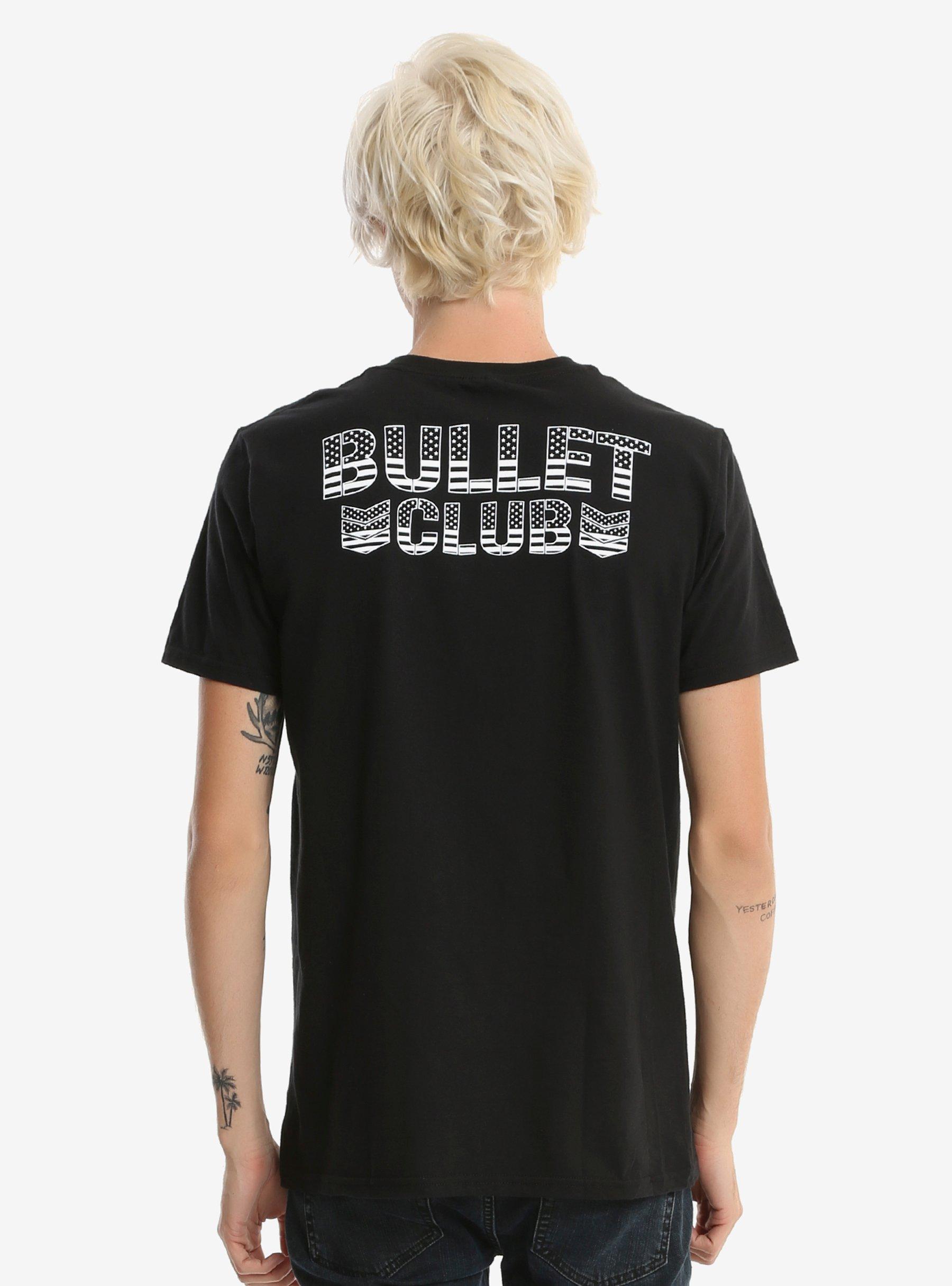 New Japan Pro-Wrestling Bullet Club USA Logo T-Shirt, BLACK, alternate