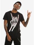 3D Skeleton Metal Hand T-Shirt, , alternate