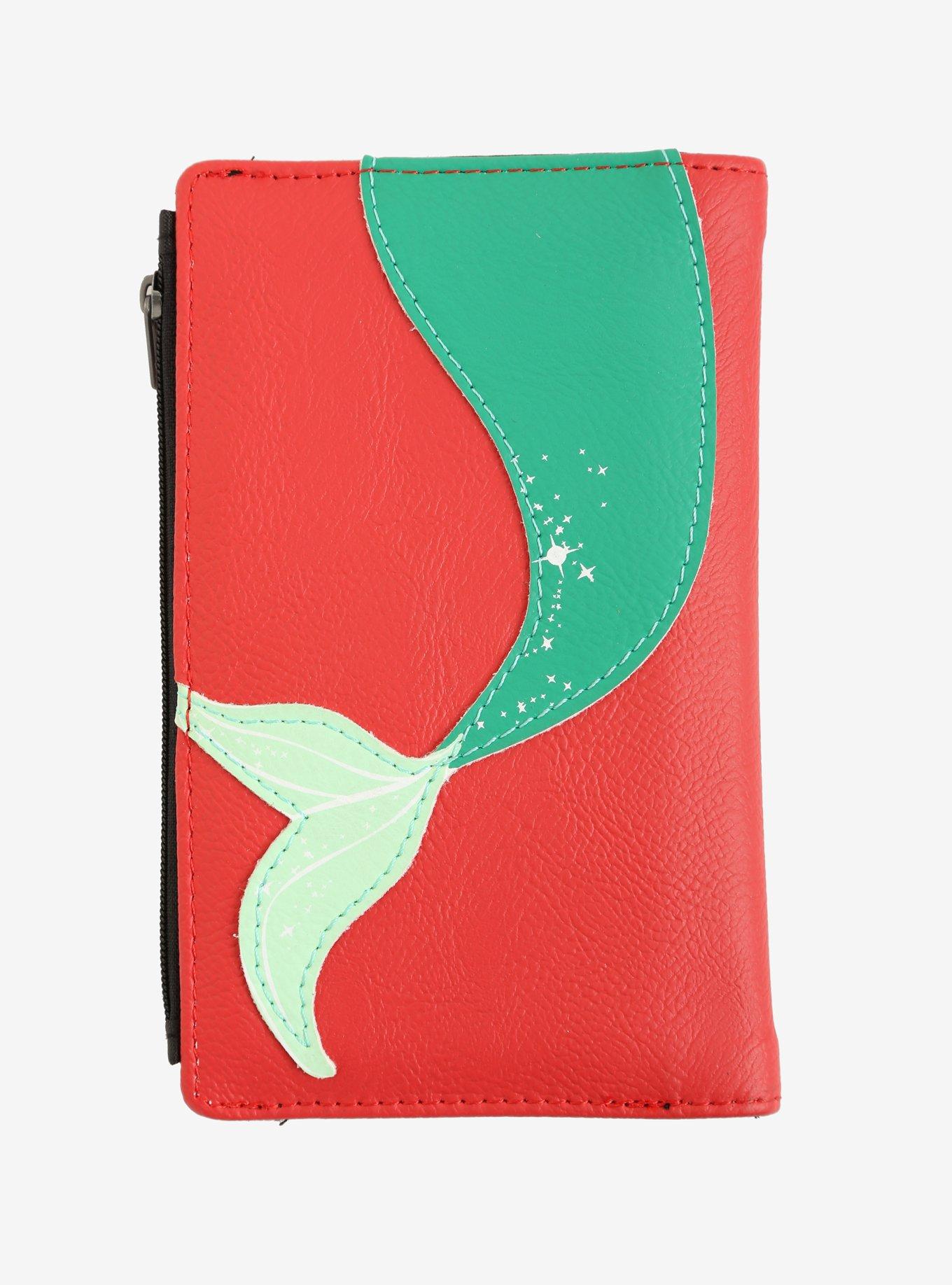 Loungefly Disney The Little Mermaid Ariel Big Face Zipper Wallet, , alternate