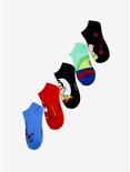 Disney Mulan No-Show Socks 5 Pair - BoxLunch Exclusive, , alternate