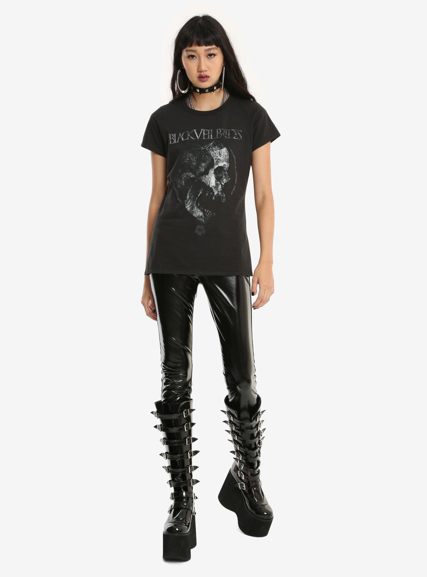 Black Veil Brides Skull Girls T-Shirt, , alternate