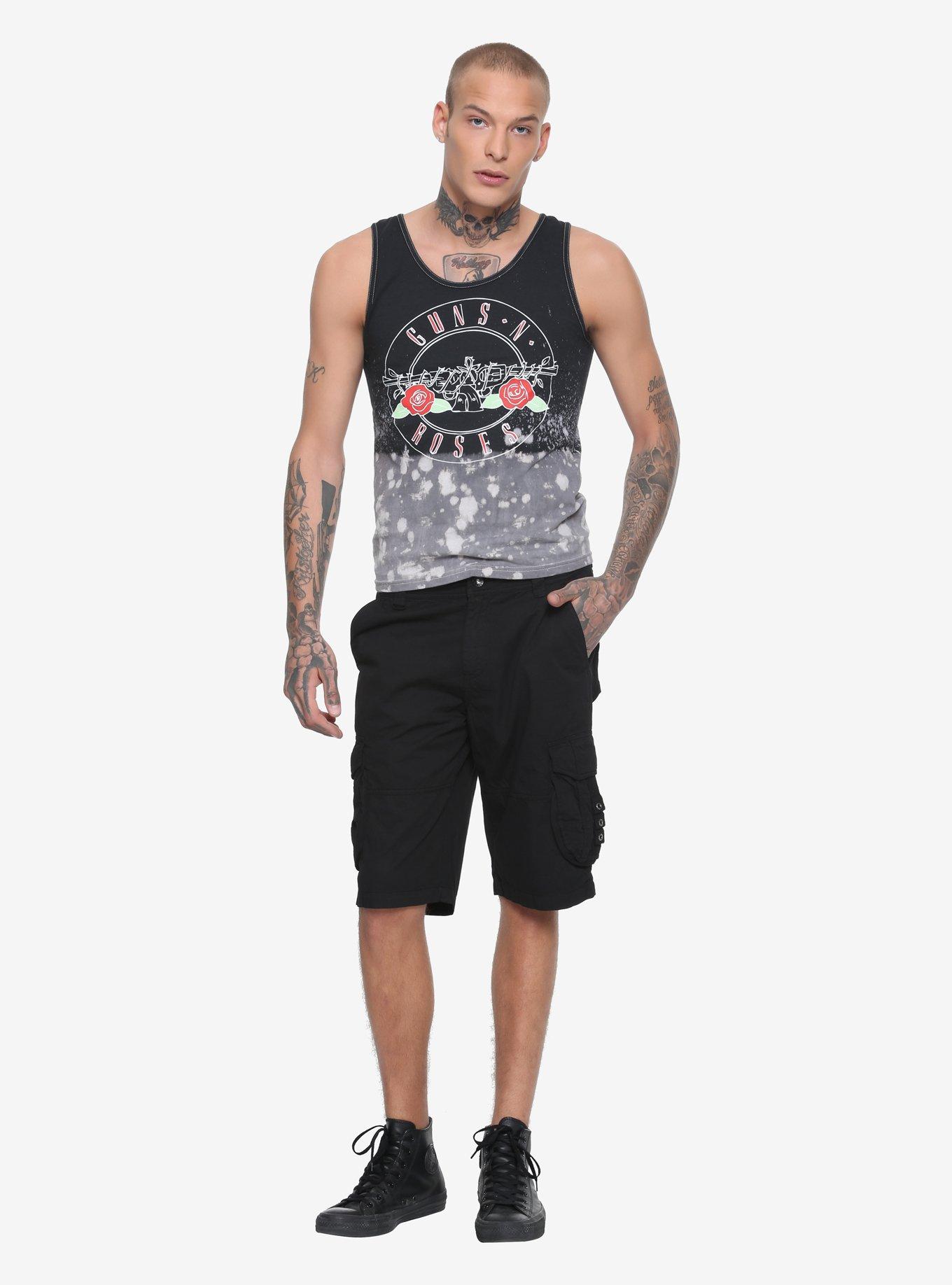 XXX RUDE Black Cargo Shorts, , alternate