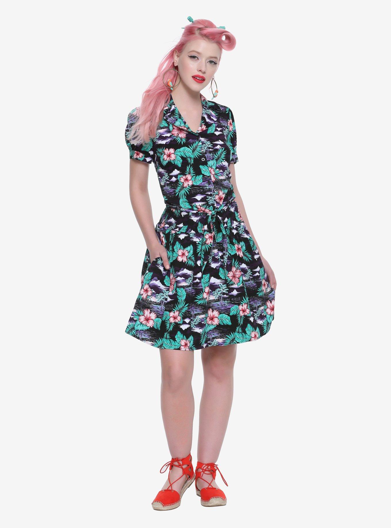 Tropical Print Skirt, , alternate