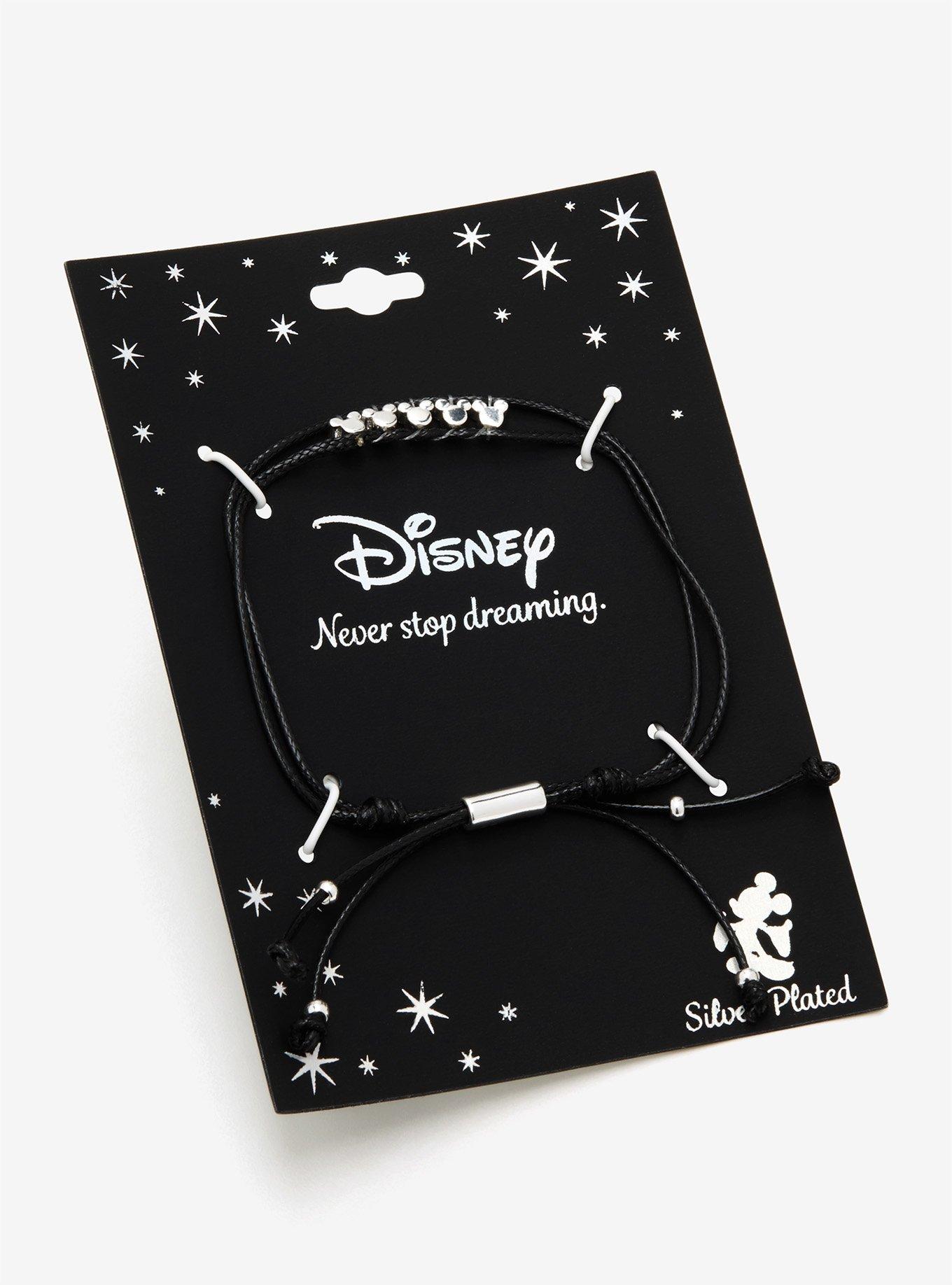 Disney Mickey Mouse Mini Charm Cord Bracelet, , alternate