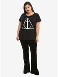 Harry Potter Deathly Hallows Holographic Foil Girls T-Shirt Plus Size, , alternate