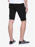 XXX RUDE Black Denim Skinny Shorts, , alternate