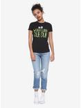 Rick And Morty Wubba Green Lettering Girls T-Shirt, , alternate