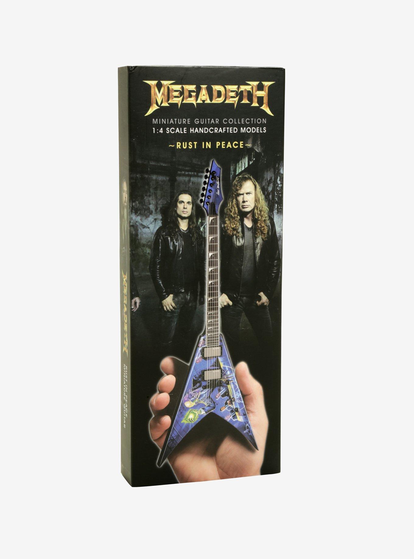 Megadeth Dave Mustaine Signature V Rust In Peace Mini Guitar Model, , alternate