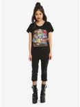 Disney Beauty And The Beast Stained Glass Girls T-Shirt, BLACK, alternate