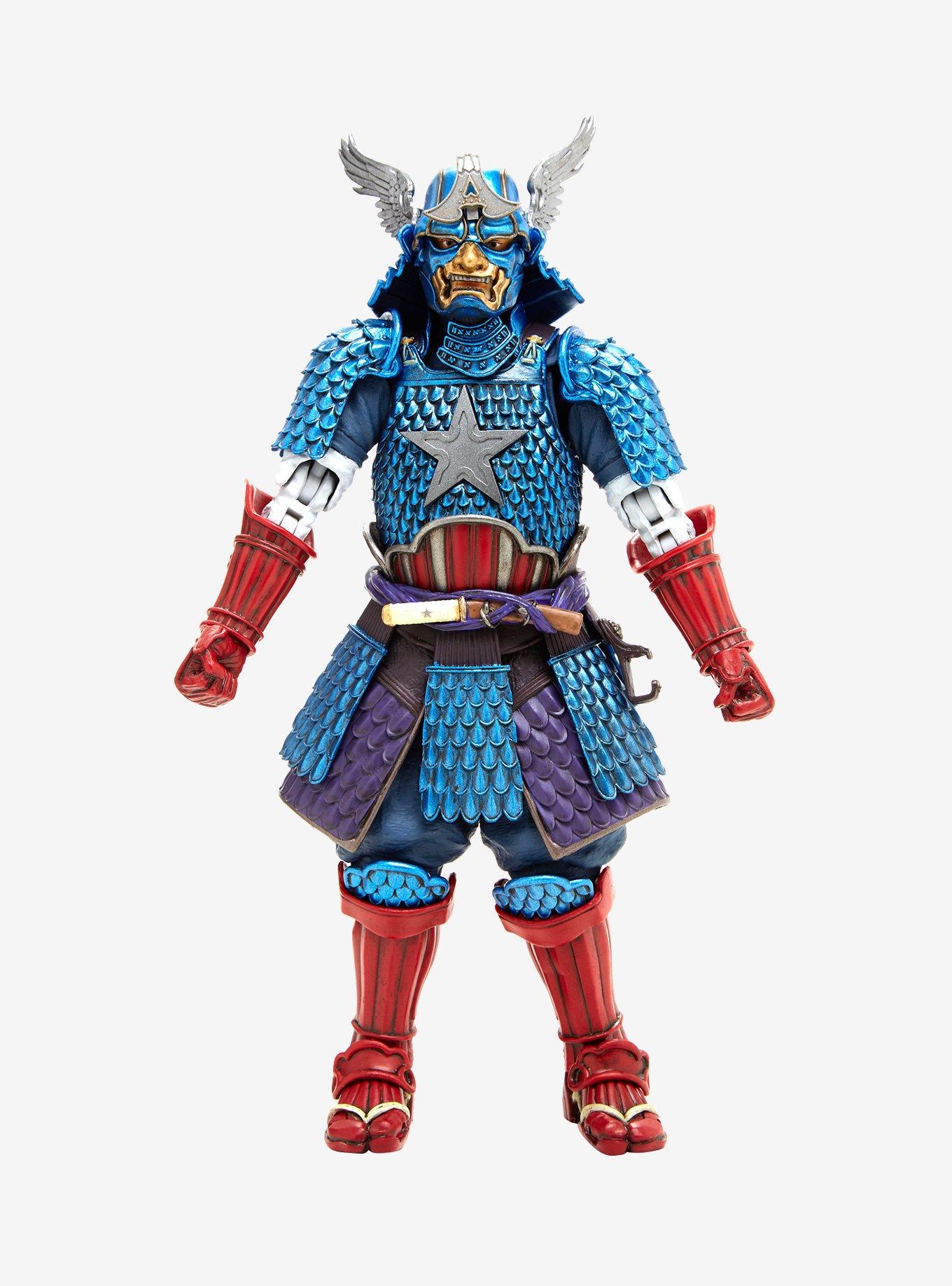 Bandai Tamashii Nations Marvel Captain America Samurai Action Figure, , alternate