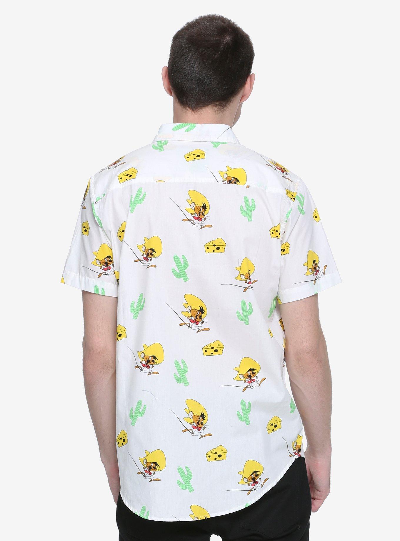 Looney Tunes Speedy Gonzales Woven Button-Up - BoxLunch Exclusive, , alternate