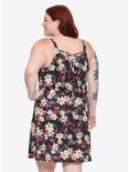Disney Tangled Floral Print Slip Dress Plus Size, BLACK, alternate