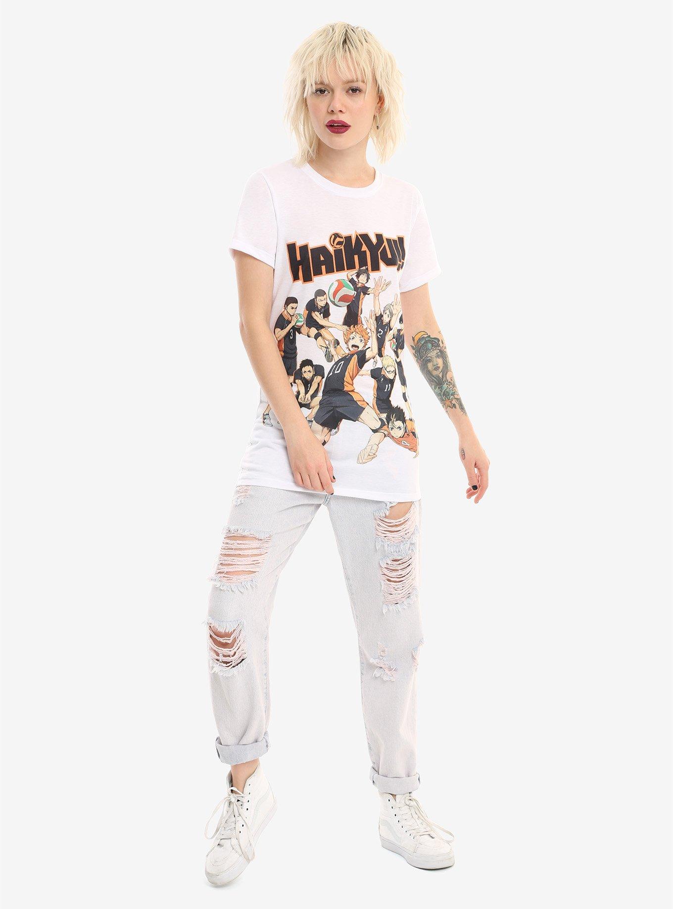 Haikyu!! Karasuno Team Girls T-Shirt, , alternate