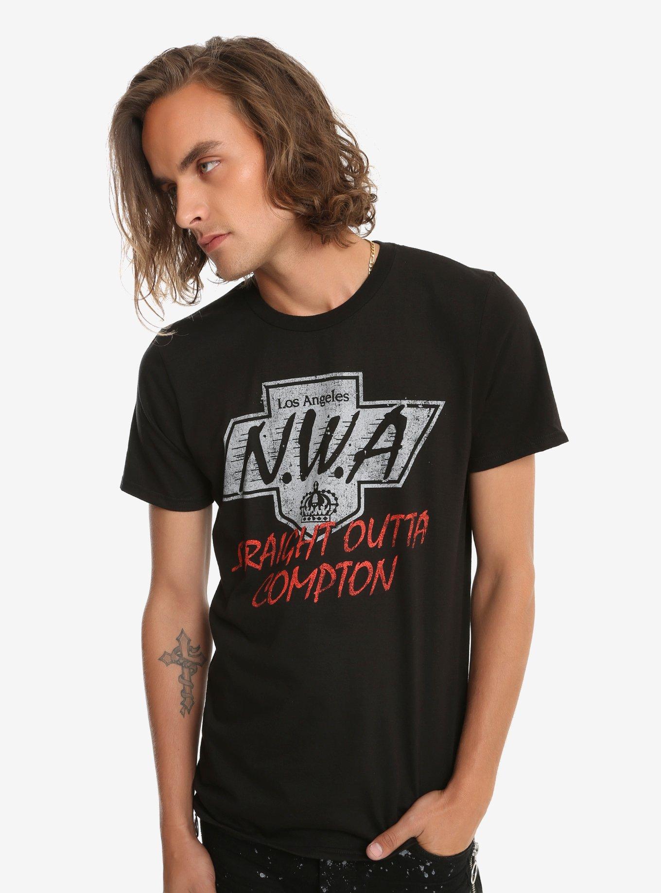N.W.A LA Crown Logo T-Shirt, , alternate