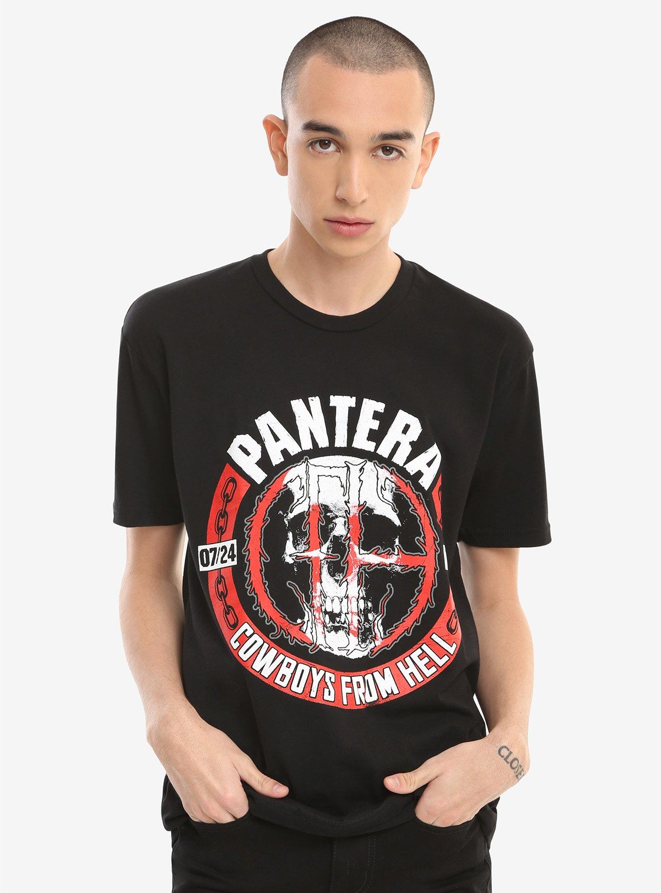 Pantera Cowboys From Hell Skull T-Shirt, , alternate