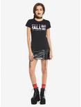 Fall Out Boy Block Logo Girls T-Shirt, BLACK, alternate