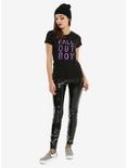 Fall Out Boy Stencil Logo Girls T-Shirt, BLACK, alternate