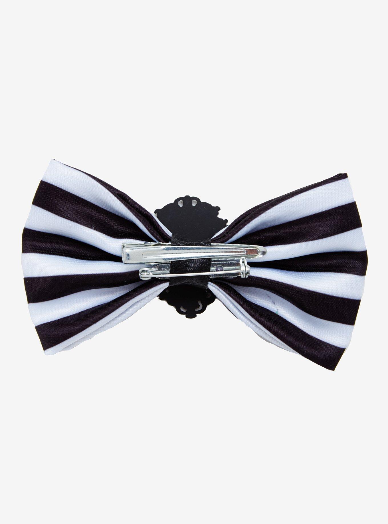 Beetlejuice Striped Bow, , alternate